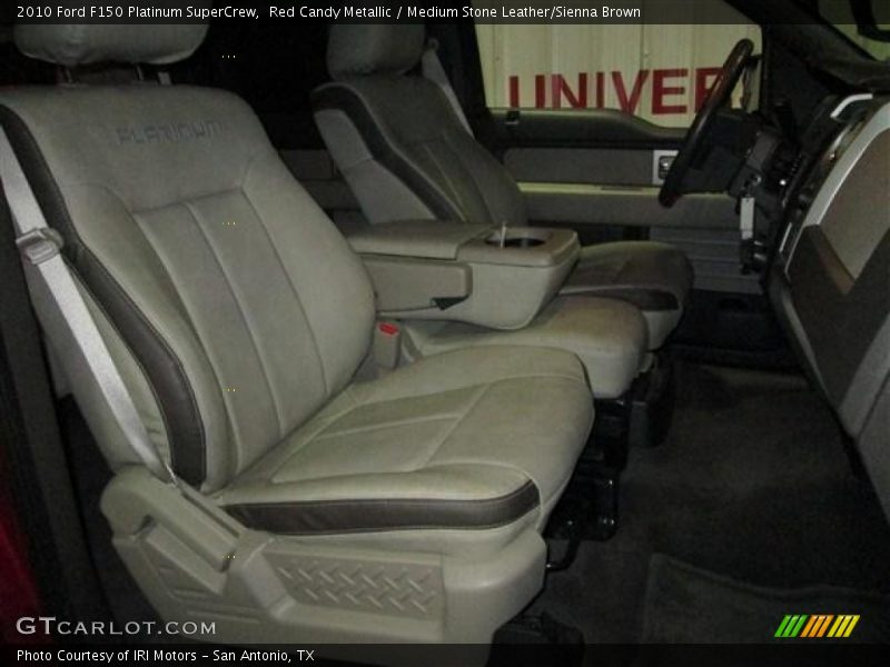 Red Candy Metallic / Medium Stone Leather/Sienna Brown 2010 Ford F150 Platinum SuperCrew