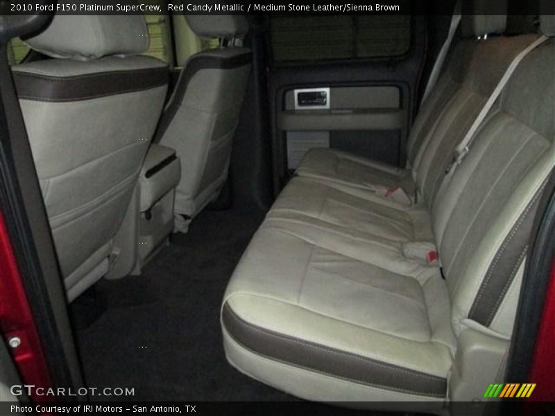 Red Candy Metallic / Medium Stone Leather/Sienna Brown 2010 Ford F150 Platinum SuperCrew