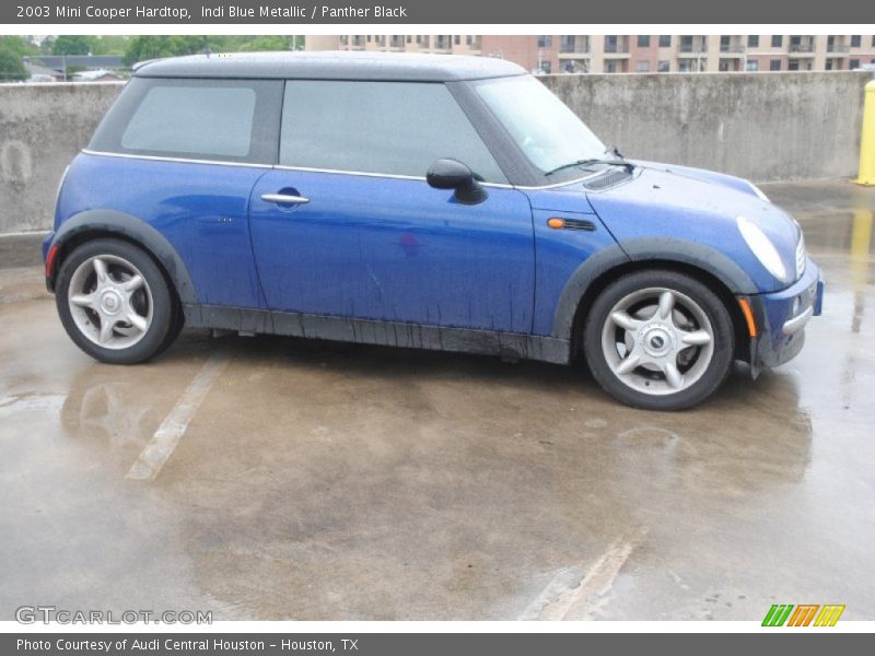 Indi Blue Metallic / Panther Black 2003 Mini Cooper Hardtop