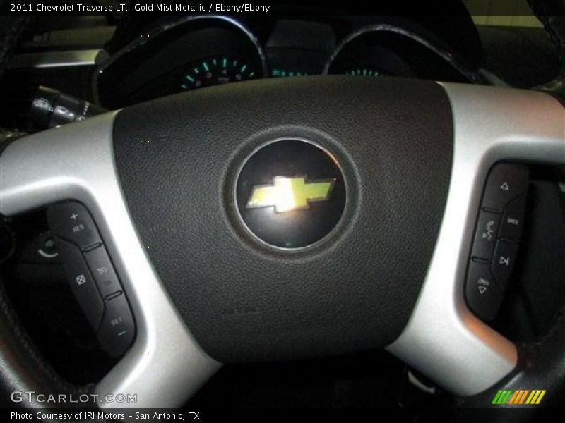 Gold Mist Metallic / Ebony/Ebony 2011 Chevrolet Traverse LT