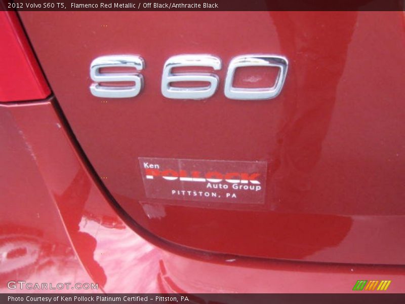 Flamenco Red Metallic / Off Black/Anthracite Black 2012 Volvo S60 T5