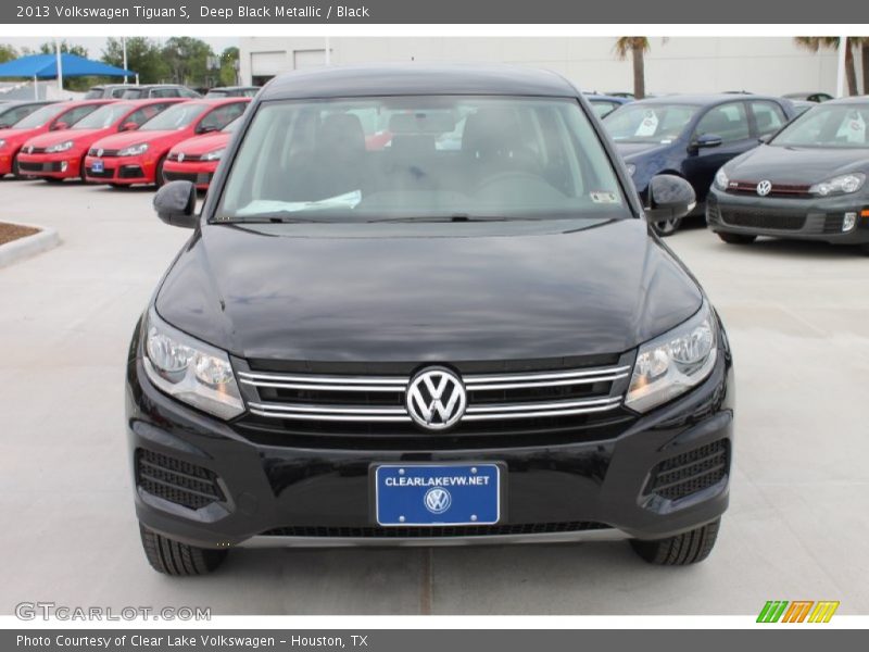 Deep Black Metallic / Black 2013 Volkswagen Tiguan S