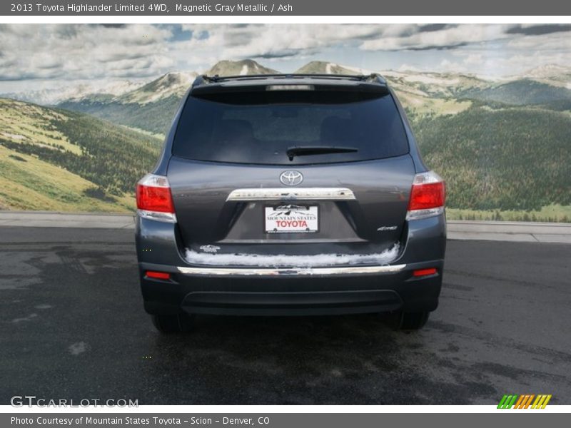 Magnetic Gray Metallic / Ash 2013 Toyota Highlander Limited 4WD