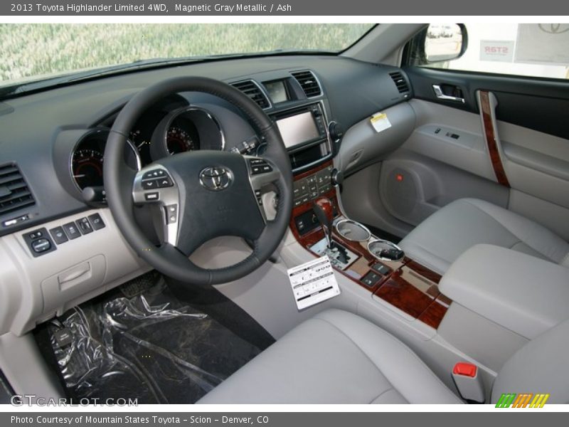 Magnetic Gray Metallic / Ash 2013 Toyota Highlander Limited 4WD