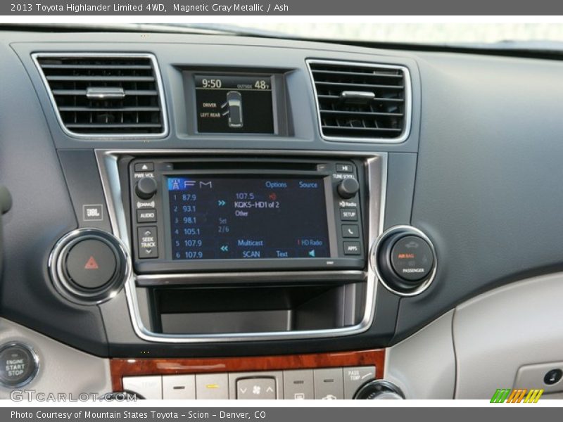 Magnetic Gray Metallic / Ash 2013 Toyota Highlander Limited 4WD