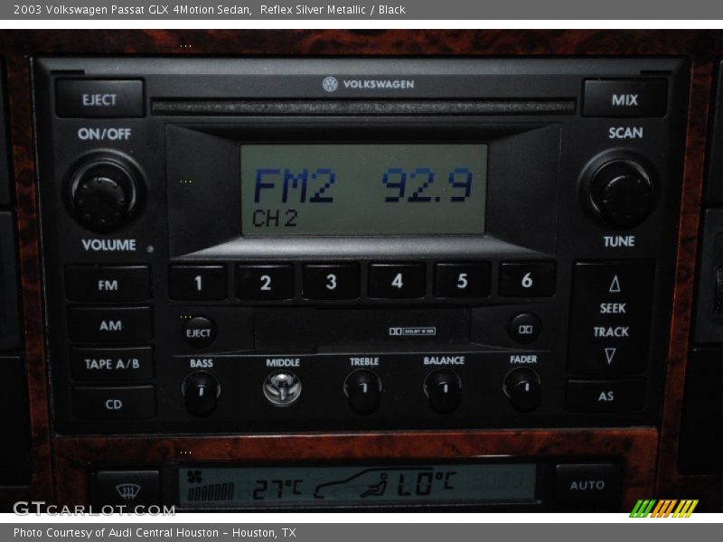 Reflex Silver Metallic / Black 2003 Volkswagen Passat GLX 4Motion Sedan