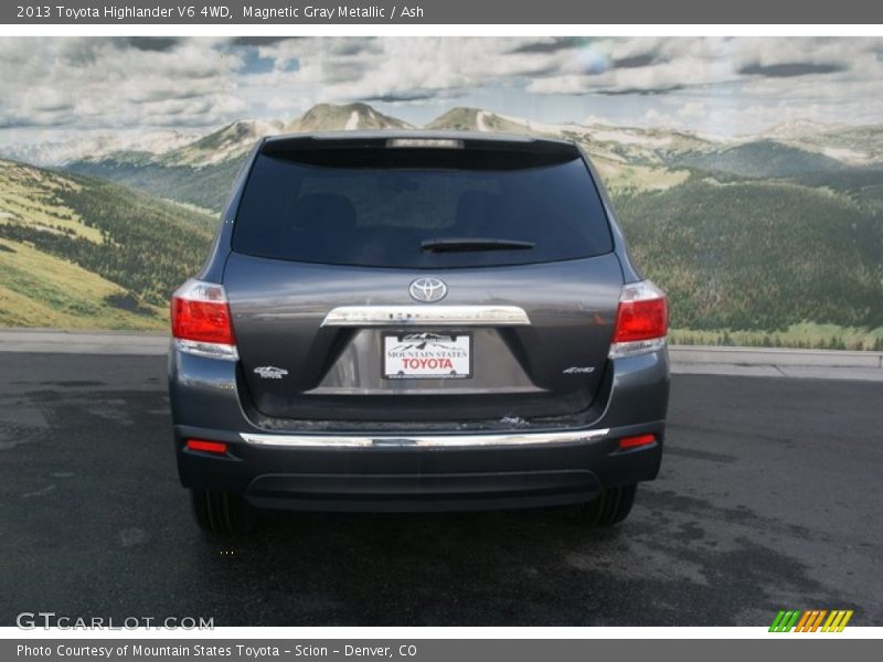 Magnetic Gray Metallic / Ash 2013 Toyota Highlander V6 4WD