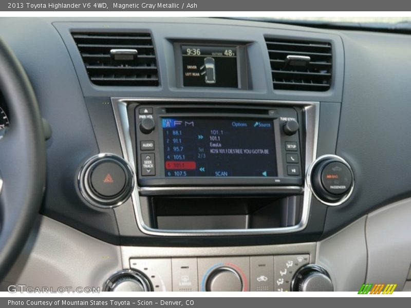 Magnetic Gray Metallic / Ash 2013 Toyota Highlander V6 4WD