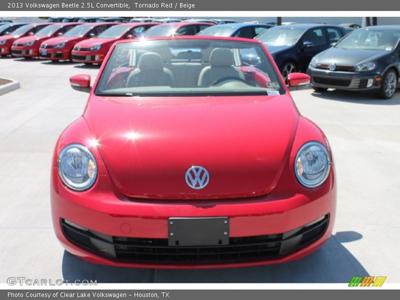 Tornado Red / Beige 2013 Volkswagen Beetle 2.5L Convertible