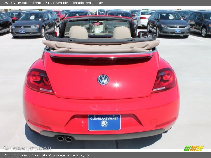 Tornado Red / Beige 2013 Volkswagen Beetle 2.5L Convertible