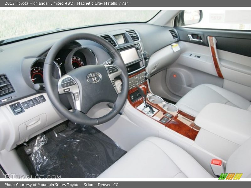 Magnetic Gray Metallic / Ash 2013 Toyota Highlander Limited 4WD