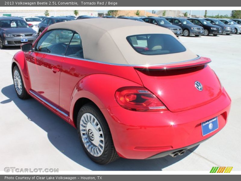 Tornado Red / Beige 2013 Volkswagen Beetle 2.5L Convertible