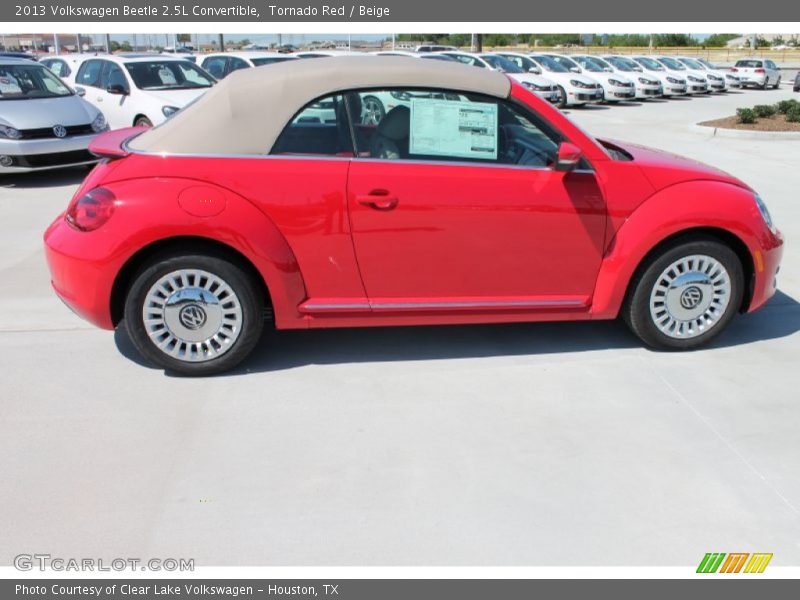 Tornado Red / Beige 2013 Volkswagen Beetle 2.5L Convertible