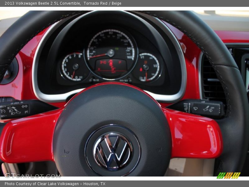 Tornado Red / Beige 2013 Volkswagen Beetle 2.5L Convertible