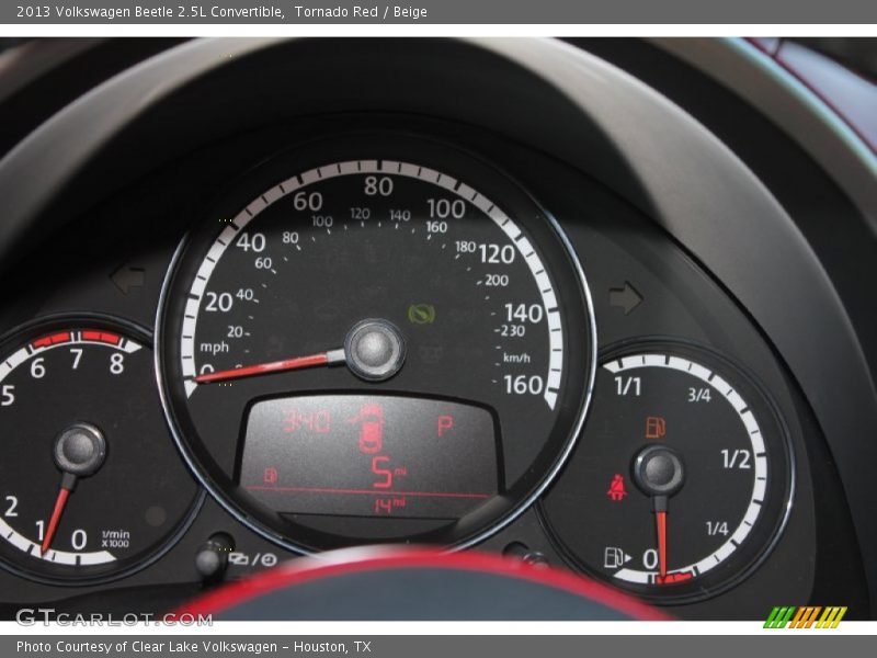 Tornado Red / Beige 2013 Volkswagen Beetle 2.5L Convertible