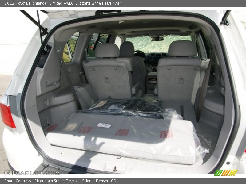 Blizzard White Pearl / Ash 2013 Toyota Highlander Limited 4WD