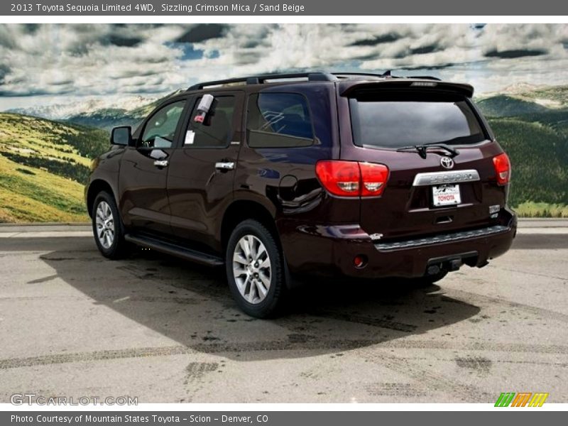 Sizzling Crimson Mica / Sand Beige 2013 Toyota Sequoia Limited 4WD