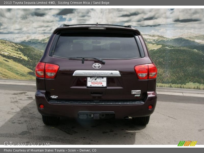 Sizzling Crimson Mica / Sand Beige 2013 Toyota Sequoia Limited 4WD
