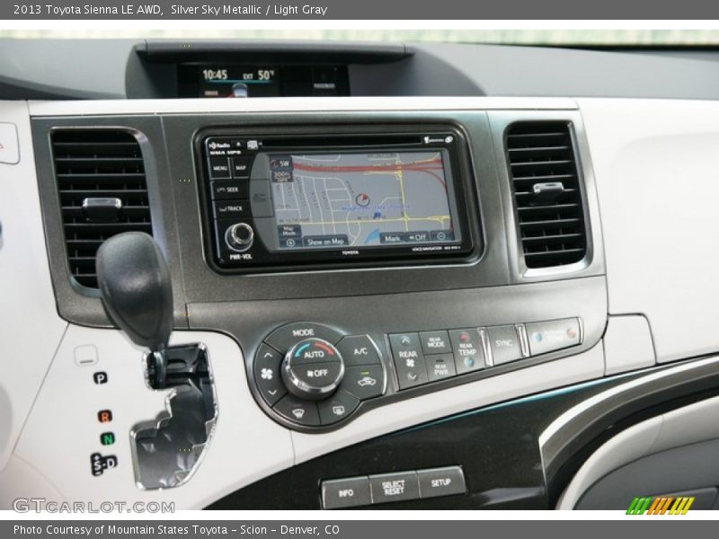 Silver Sky Metallic / Light Gray 2013 Toyota Sienna LE AWD