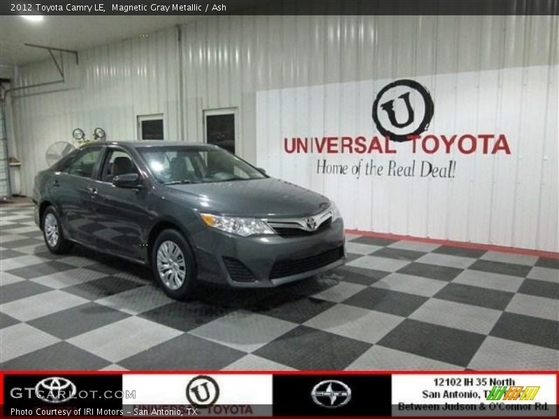 Magnetic Gray Metallic / Ash 2012 Toyota Camry LE