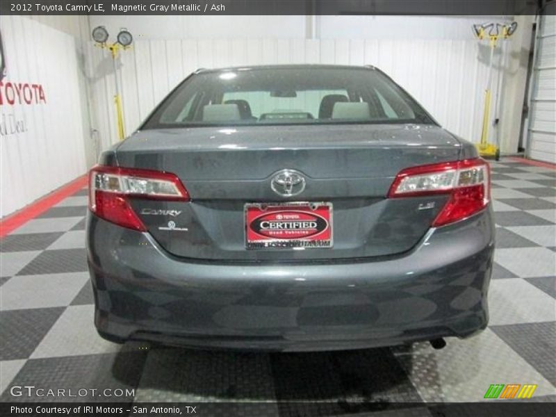 Magnetic Gray Metallic / Ash 2012 Toyota Camry LE