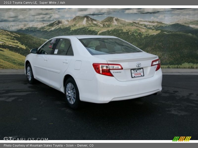 Super White / Ash 2013 Toyota Camry LE