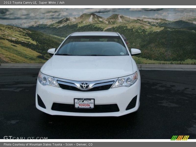 Super White / Ash 2013 Toyota Camry LE
