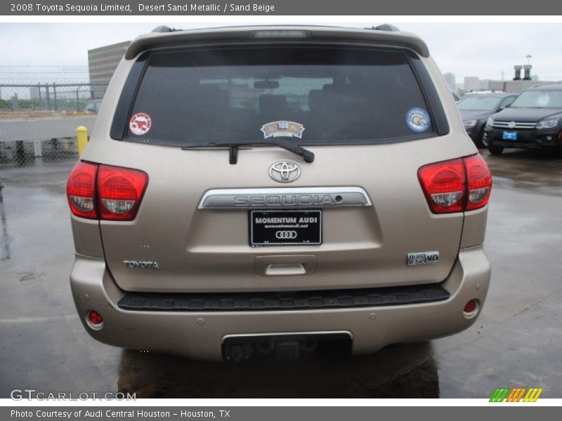Desert Sand Metallic / Sand Beige 2008 Toyota Sequoia Limited