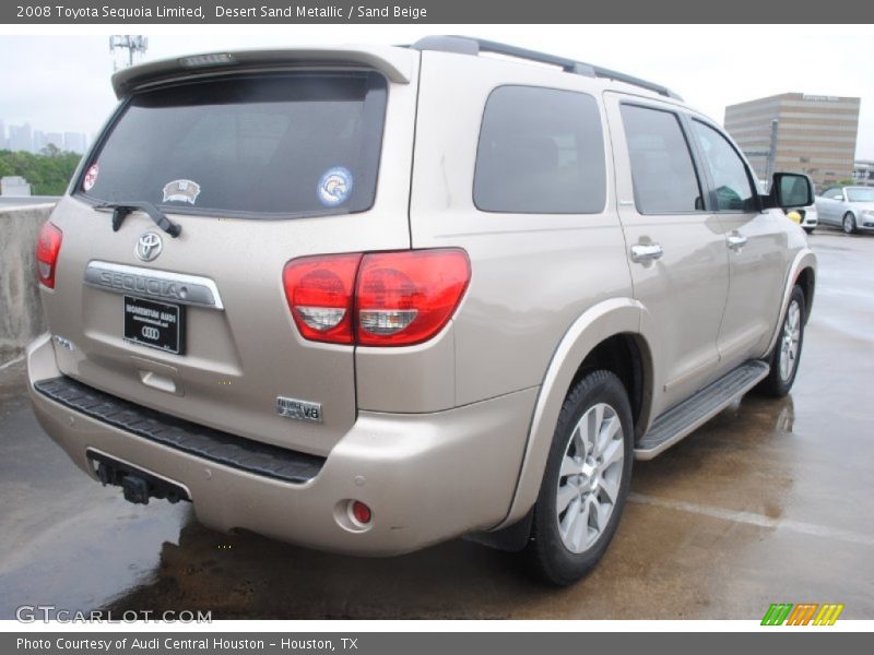 Desert Sand Metallic / Sand Beige 2008 Toyota Sequoia Limited
