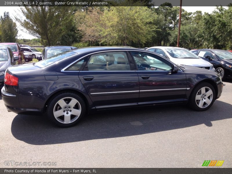 Oyster Grey Metallic / Amaretto 2004 Audi A8 L 4.2 quattro