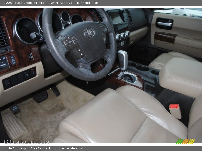 Desert Sand Metallic / Sand Beige 2008 Toyota Sequoia Limited