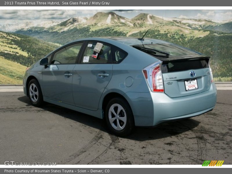 Sea Glass Pearl / Misty Gray 2013 Toyota Prius Three Hybrid
