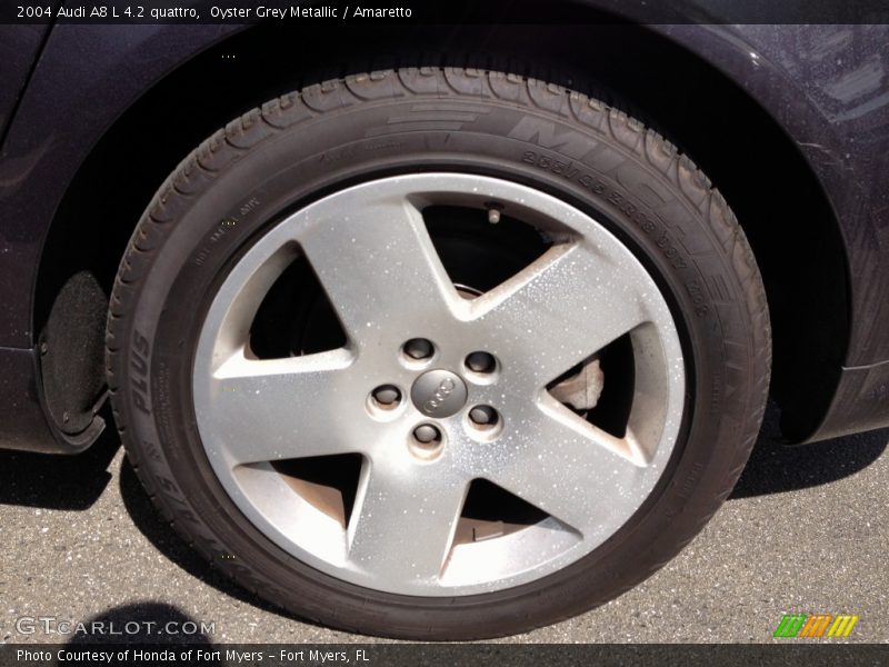 Oyster Grey Metallic / Amaretto 2004 Audi A8 L 4.2 quattro