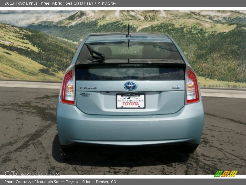 Sea Glass Pearl / Misty Gray 2013 Toyota Prius Three Hybrid
