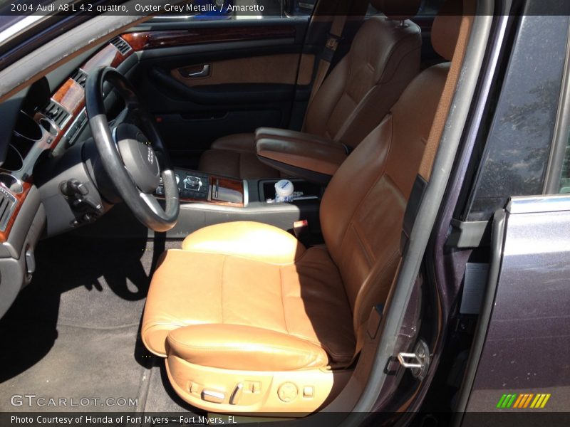 Oyster Grey Metallic / Amaretto 2004 Audi A8 L 4.2 quattro