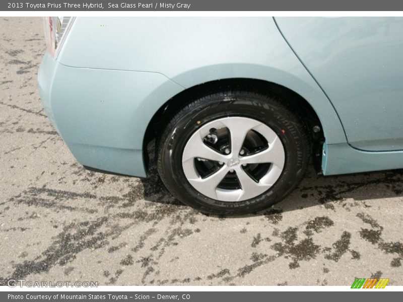 Sea Glass Pearl / Misty Gray 2013 Toyota Prius Three Hybrid
