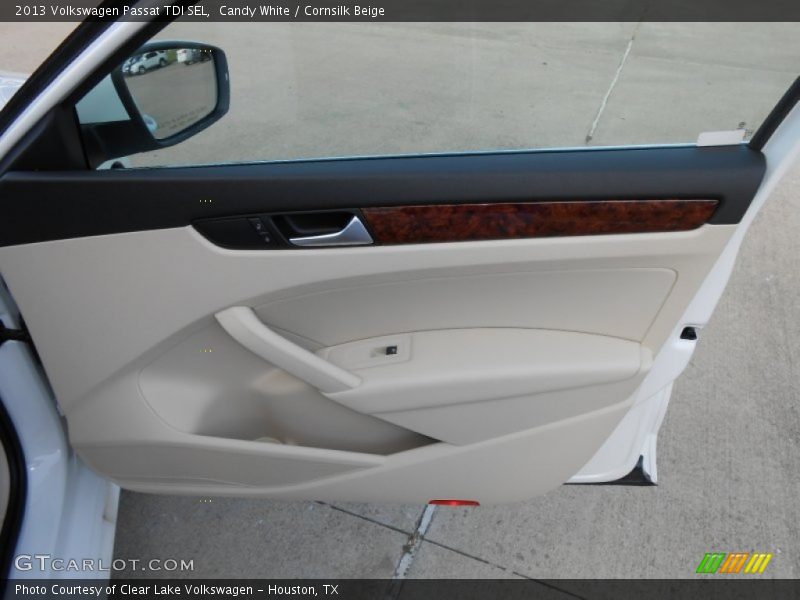 Candy White / Cornsilk Beige 2013 Volkswagen Passat TDI SEL