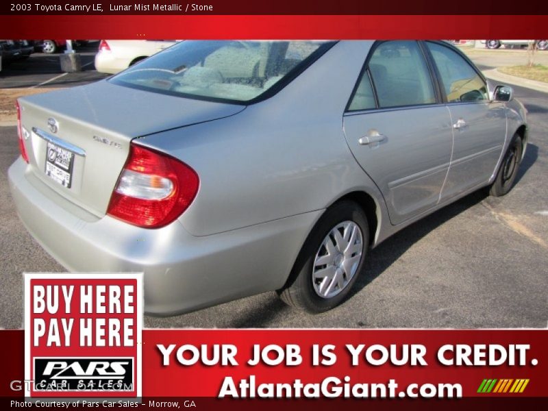 Lunar Mist Metallic / Stone 2003 Toyota Camry LE