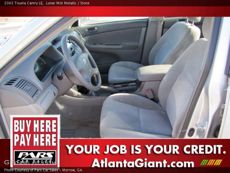 Lunar Mist Metallic / Stone 2003 Toyota Camry LE