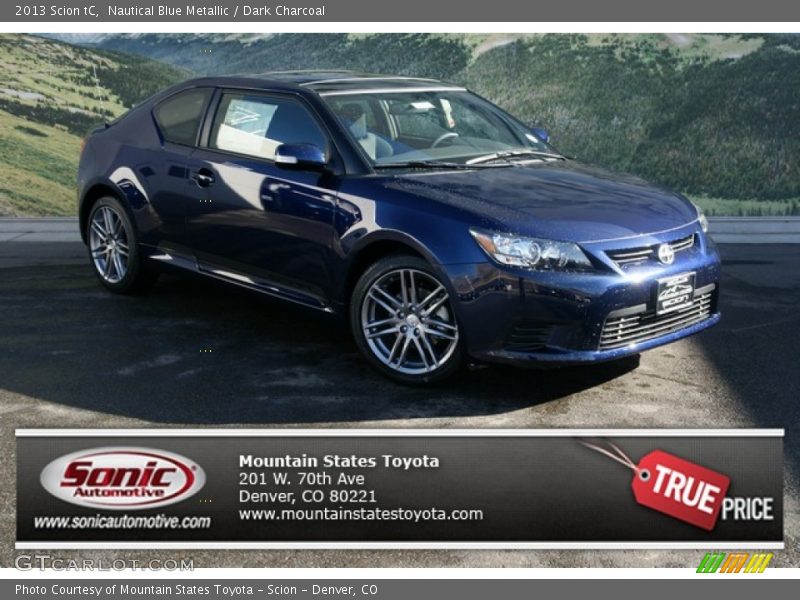 Nautical Blue Metallic / Dark Charcoal 2013 Scion tC