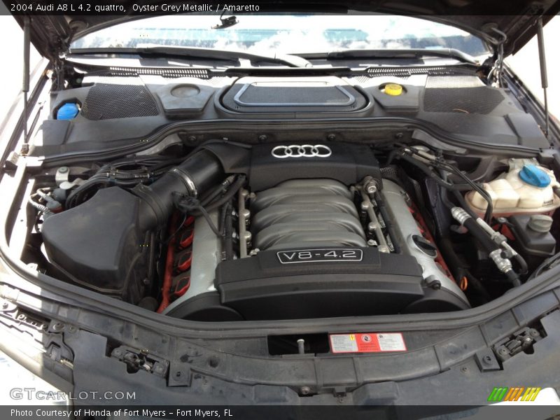 Oyster Grey Metallic / Amaretto 2004 Audi A8 L 4.2 quattro