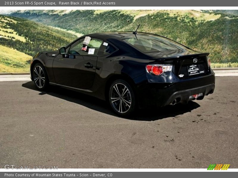 Raven Black / Black/Red Accents 2013 Scion FR-S Sport Coupe