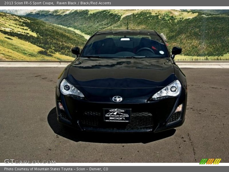 Raven Black / Black/Red Accents 2013 Scion FR-S Sport Coupe