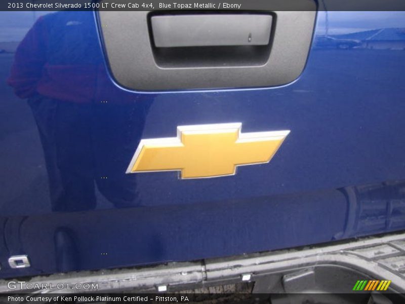 Blue Topaz Metallic / Ebony 2013 Chevrolet Silverado 1500 LT Crew Cab 4x4
