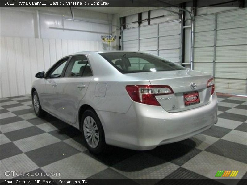 Classic Silver Metallic / Light Gray 2012 Toyota Camry LE