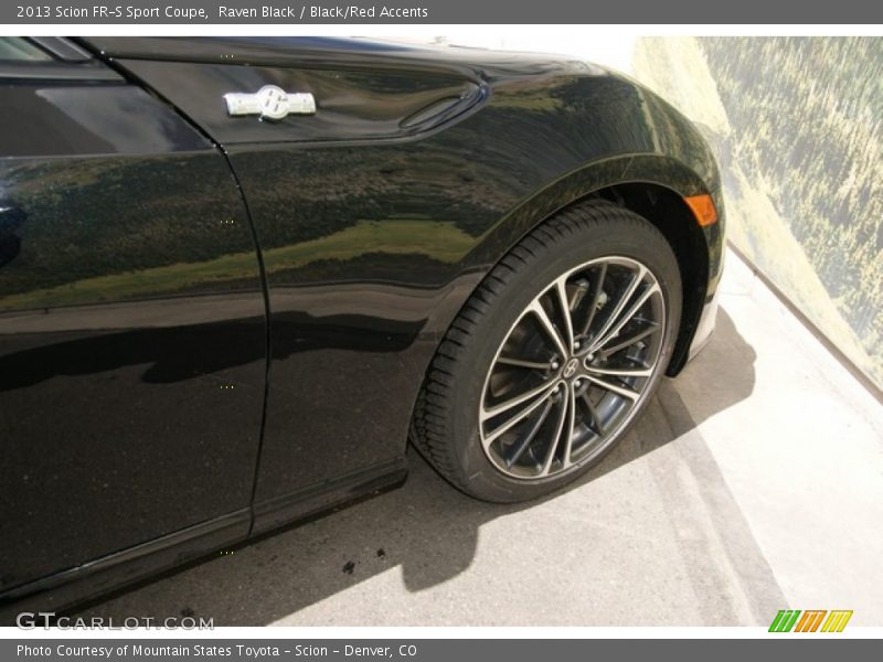 Raven Black / Black/Red Accents 2013 Scion FR-S Sport Coupe