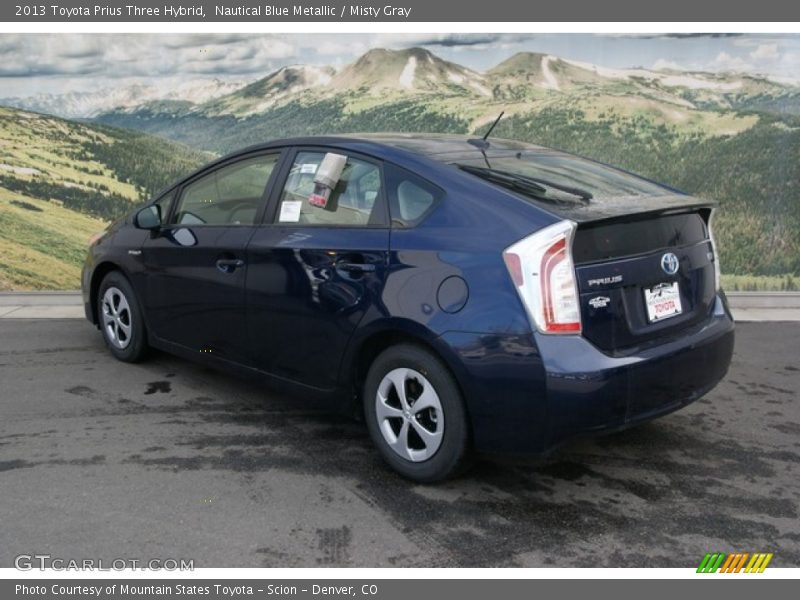 Nautical Blue Metallic / Misty Gray 2013 Toyota Prius Three Hybrid