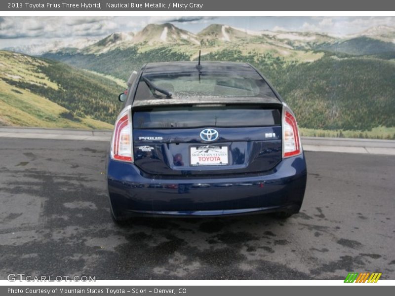 Nautical Blue Metallic / Misty Gray 2013 Toyota Prius Three Hybrid