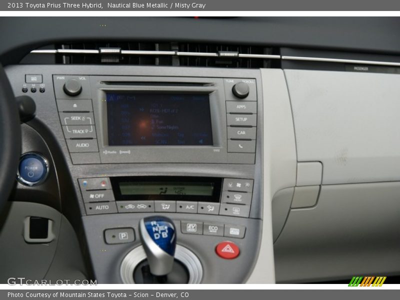 Nautical Blue Metallic / Misty Gray 2013 Toyota Prius Three Hybrid