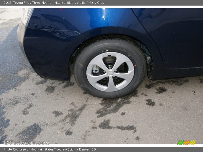 Nautical Blue Metallic / Misty Gray 2013 Toyota Prius Three Hybrid